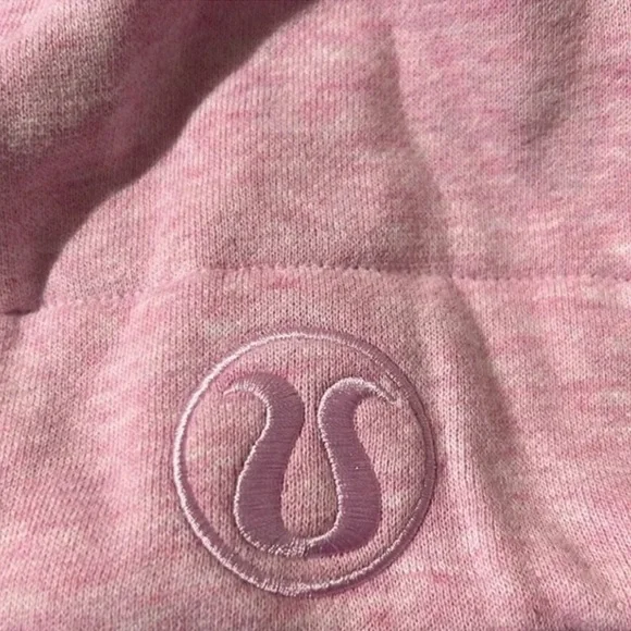 NWT Lululemon Scuba Full zip Hoodie in Heathered Vita Pink size 12 - Picture 7 of 8